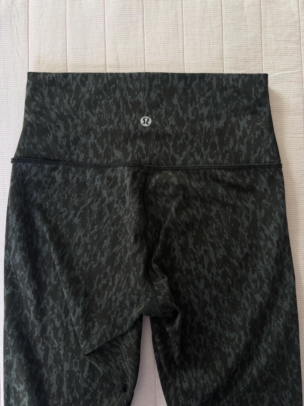 lululemon athletica Women’s Black Dark Gray Printed Leggings